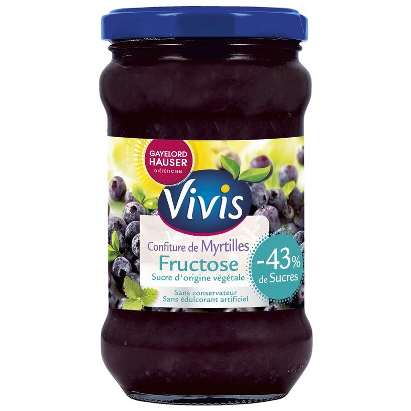 Confiture de myrtille - Fructose - 320 g
