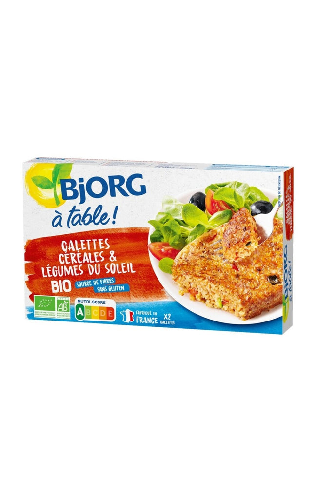Galettes bio à poêler - Céréales & légumes du soleil - 200 g