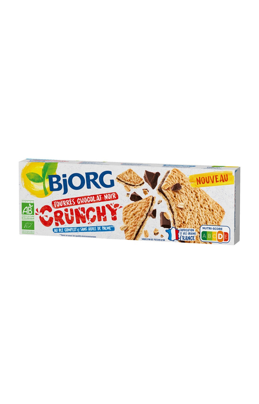 Biscuits bio fourrés au chocolat noir crunchy - 150 g