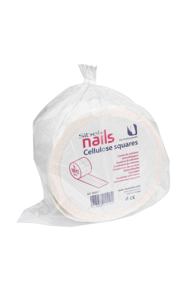 1000 carrés de cellulose spécial pose/dépose vernis semi-permanent - 1 rouleau