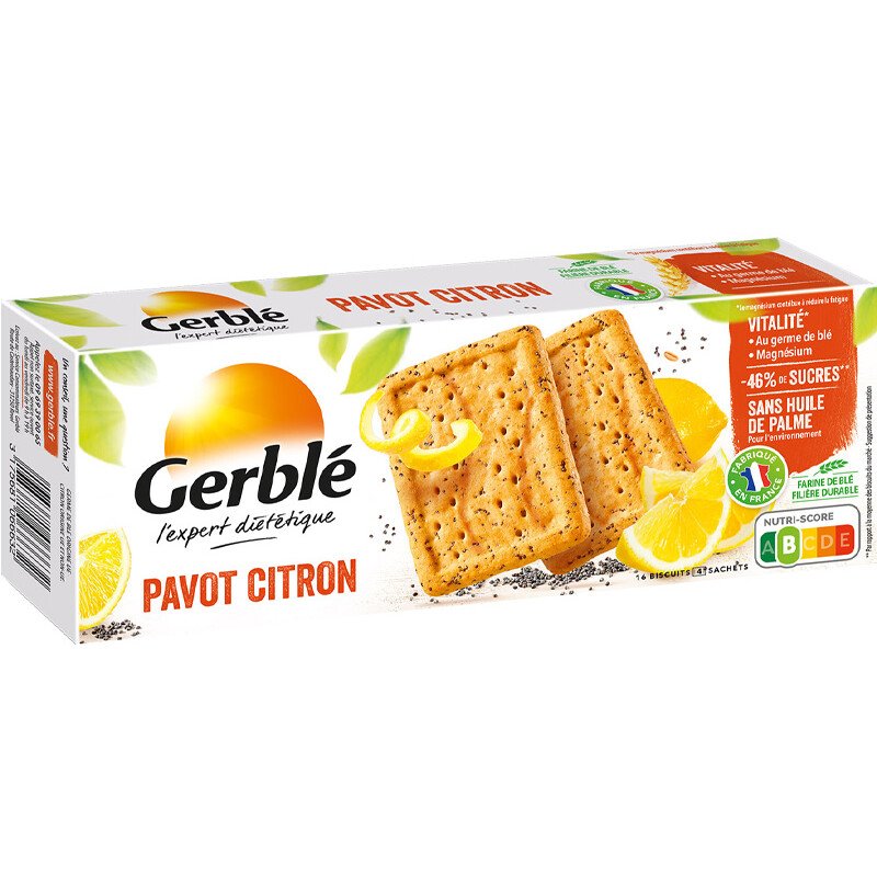 Biscuits pavot citron - 4 sachets