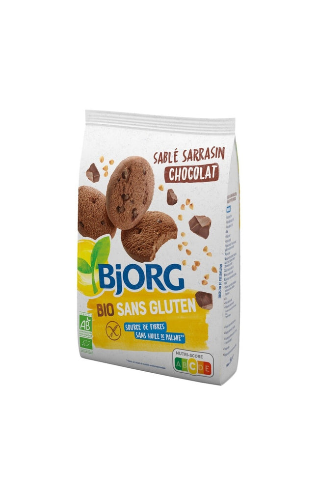 Sablé sarrasin bio sans gluten - Chocolat - 250 g