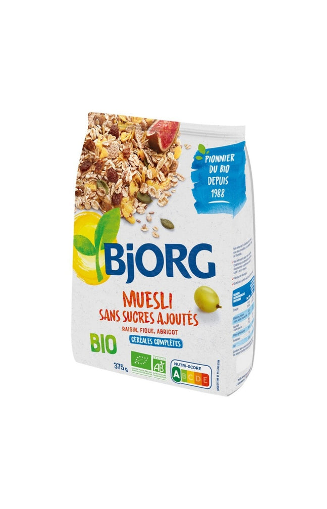 Muesli sans sucres ajoutés bio - Raisin, figue & abricot - 375 g