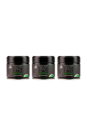 Thé matcha bio - Premium - 3 x 30 g