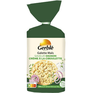 Galettes de maïs saveur oignon crème à la ciboulette - 124 g