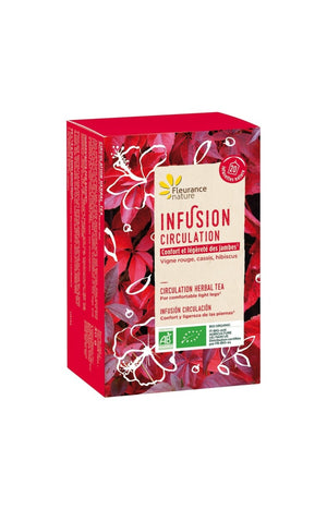 Infusion circulation bio - Vigne rouge, cassis & hibiscus - 20 sachets