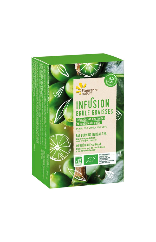 Infusion brûle-graisses bio - Maté, thé vert & café - 20 sachets