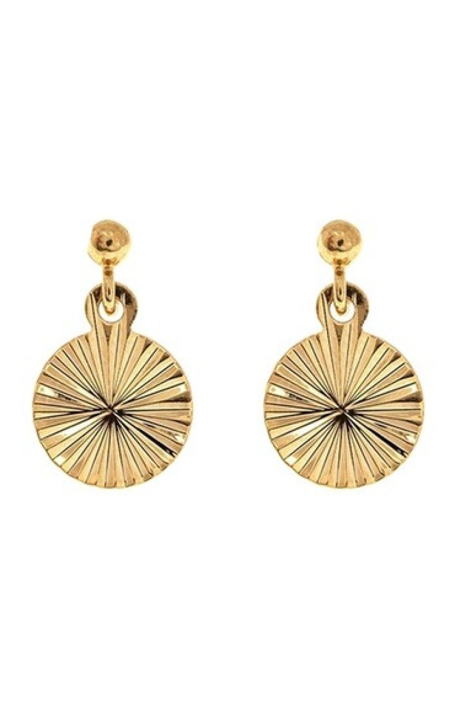Boucles d'oreilles Zoé - Laiton doré à l'or fin 18k