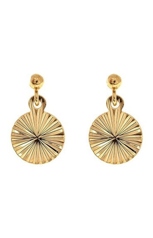 Boucles d'oreilles Zoé - Laiton doré à l'or fin 18k