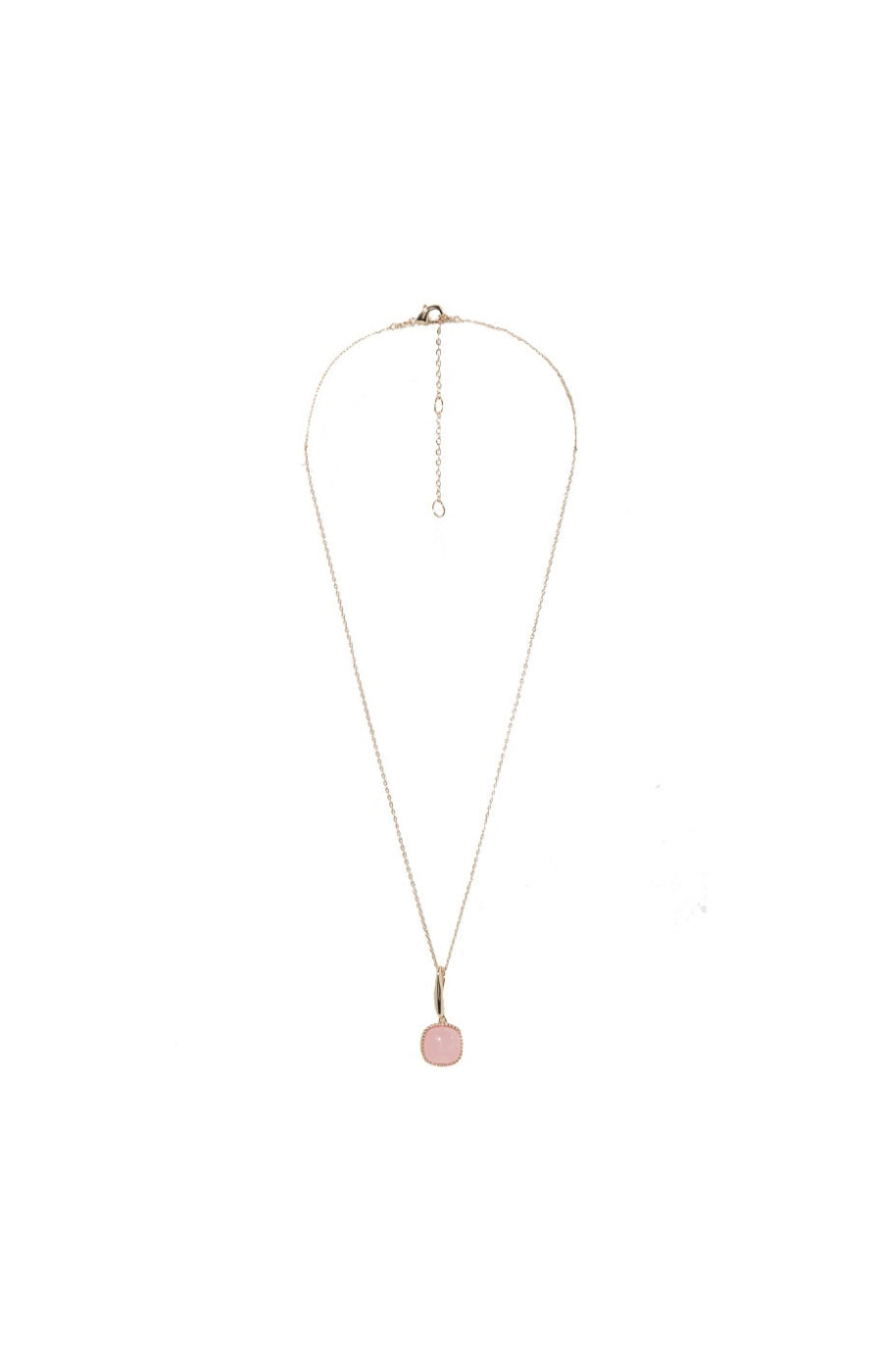 Collier Phybie - Laiton doré & quartz