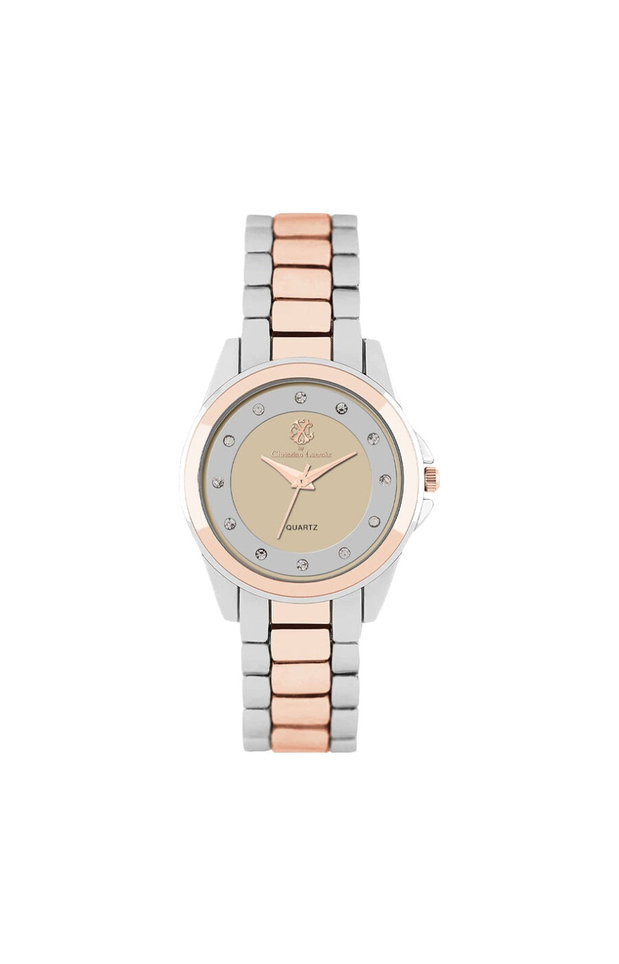 Montre - Acier inoxydable rosegold & argenté