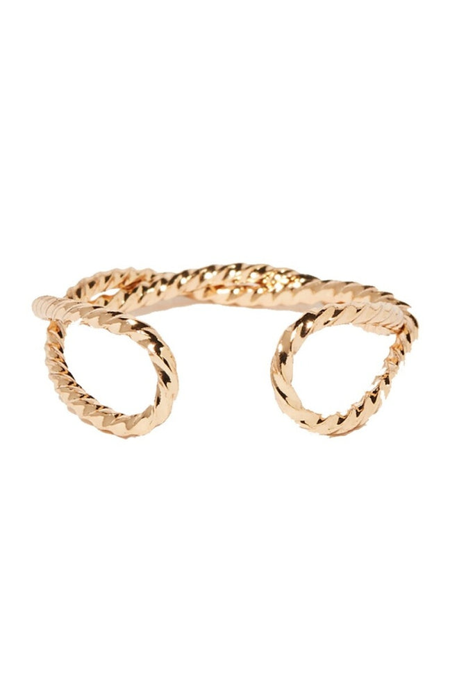 Bague ajustable San Blas - Laiton doré