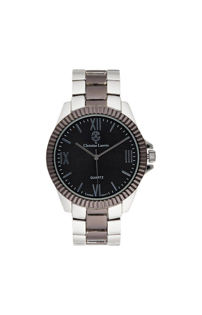 Montre à quartz en acier inoxydable - Gris - Homme