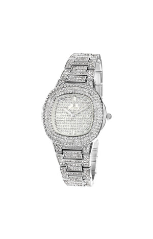 Montre élégante - Acier inoxydable & strass -35 mm