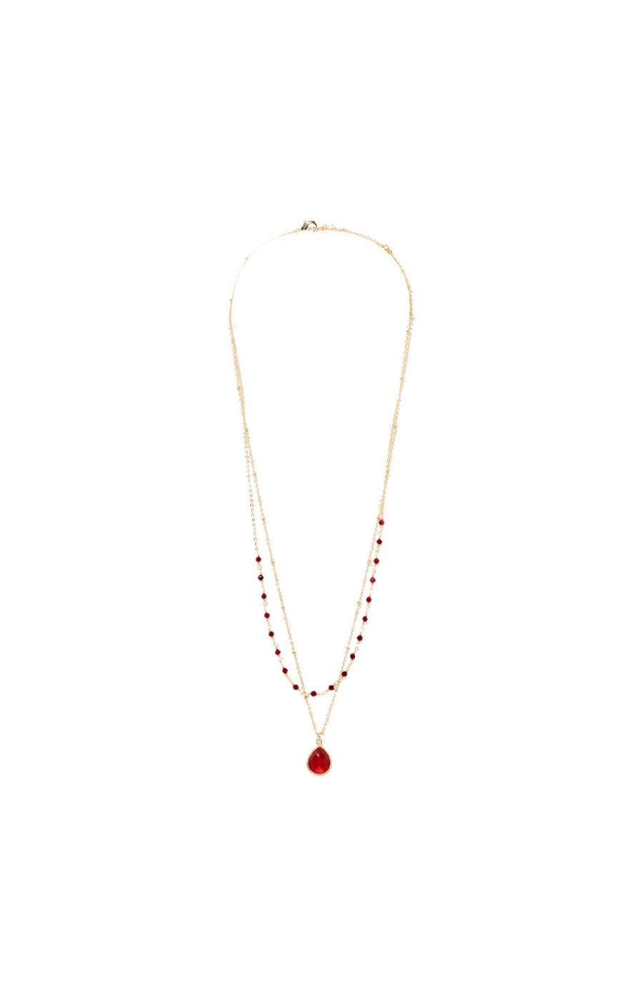 Collier Mélina - Laiton doré & agate