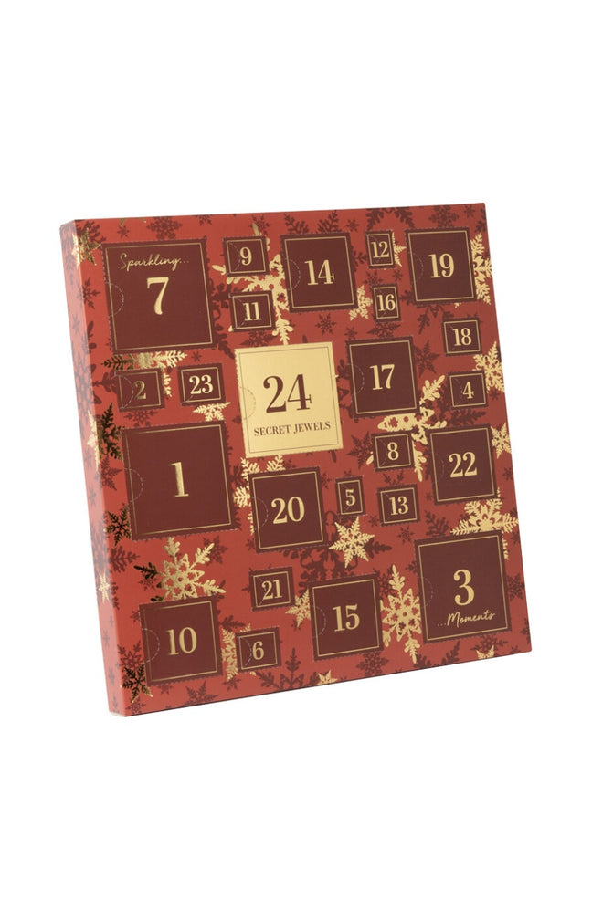 Calendrier de l'Avent - Rouge - 24 bijoux