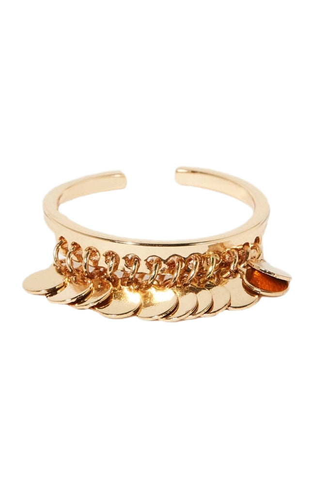 Bague ajustable Tissia  - Laiton doré