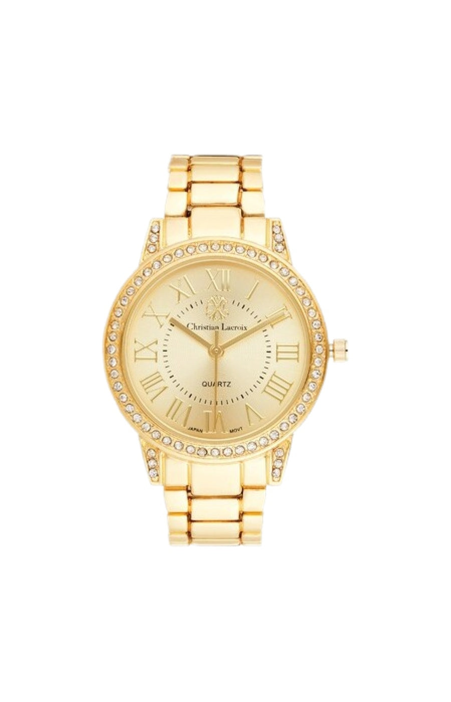 Montre à quartz en acier - Doré