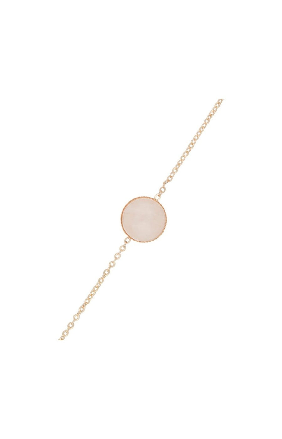Bracelet Lyo - Laiton doré & quartz rose