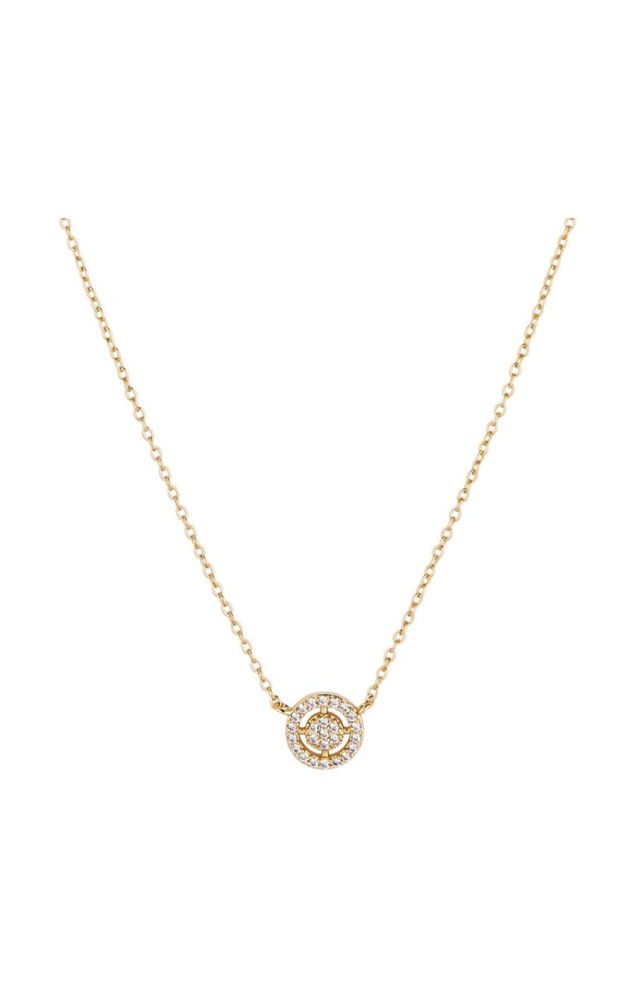 Collier Marina - Laiton doré à l'or fin 18k & zircons