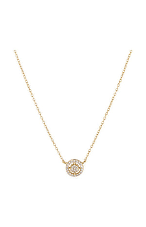 Collier Marina - Laiton doré à l'or fin 18k & zircons