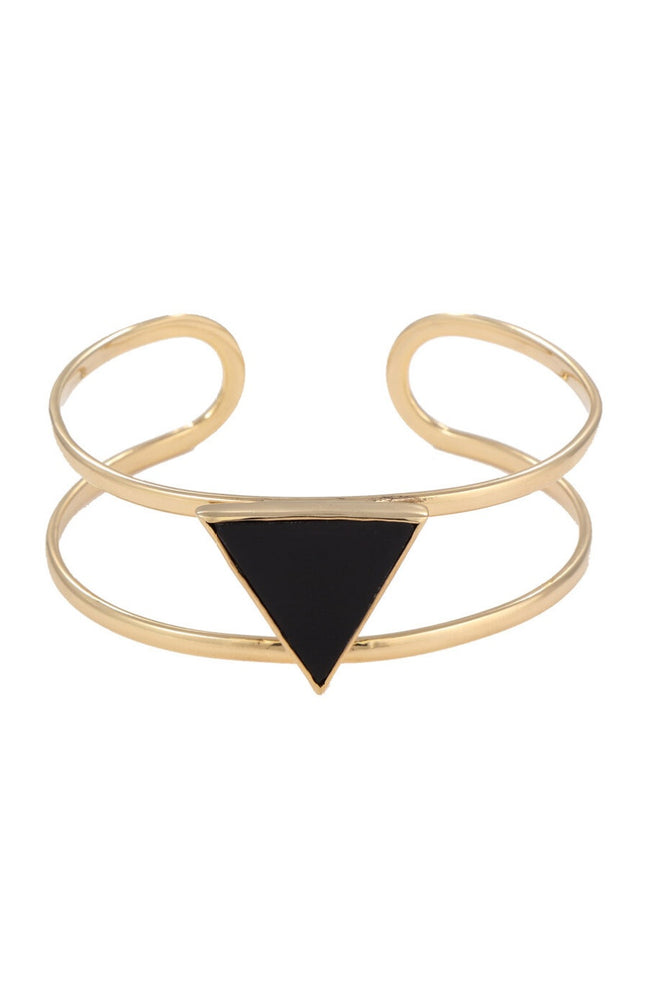 Bracelet Tara - Laiton doré & onyx