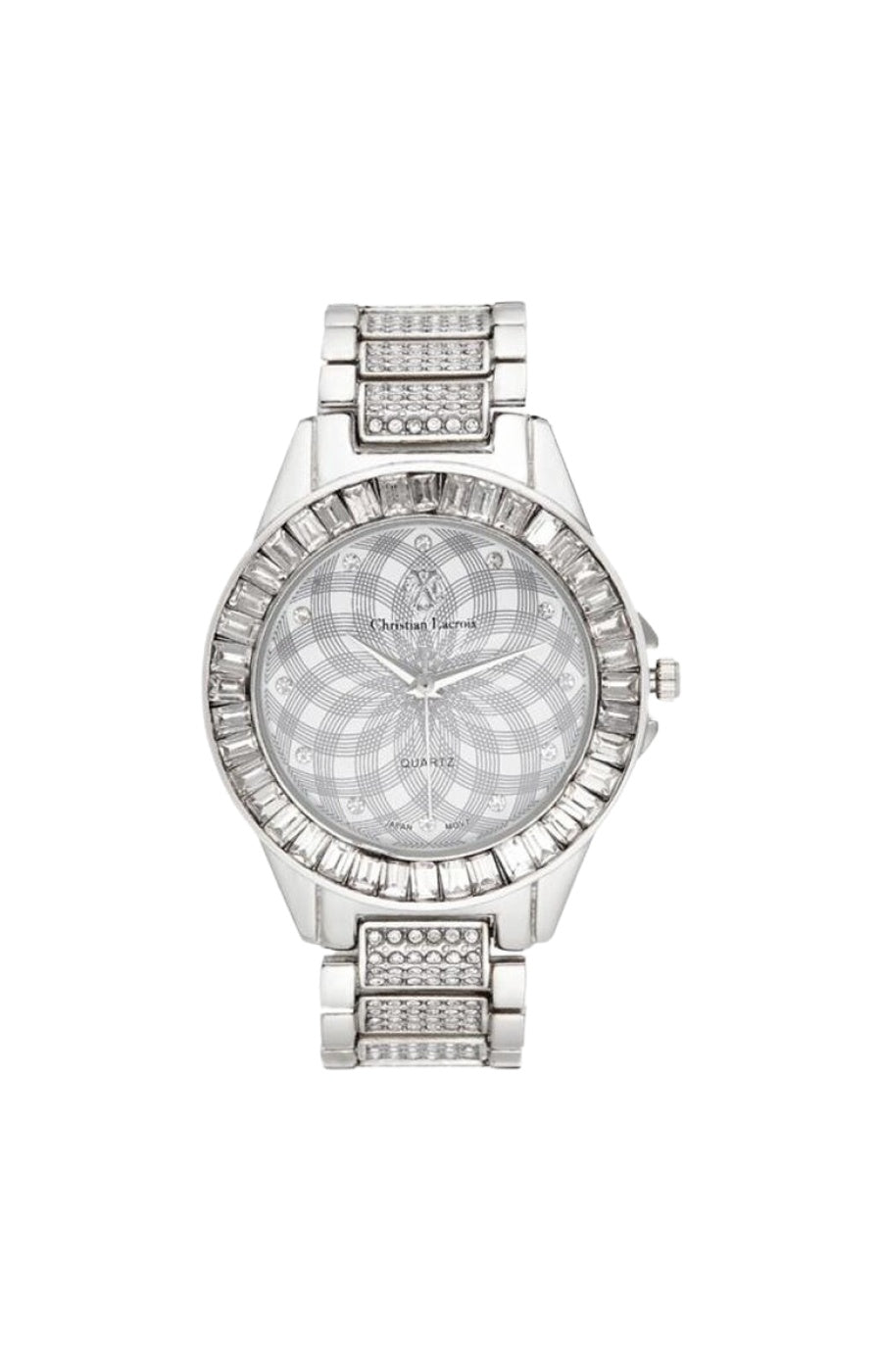 Montre à quartz en acier - Argenté et blanc