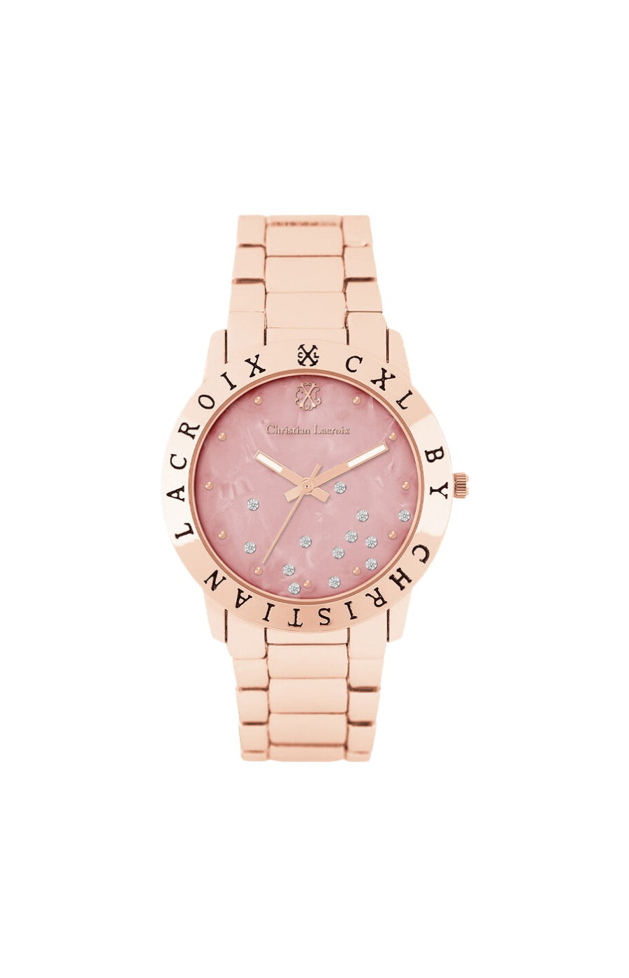 Montre à quartz en acier inoxydable - Rose gold
