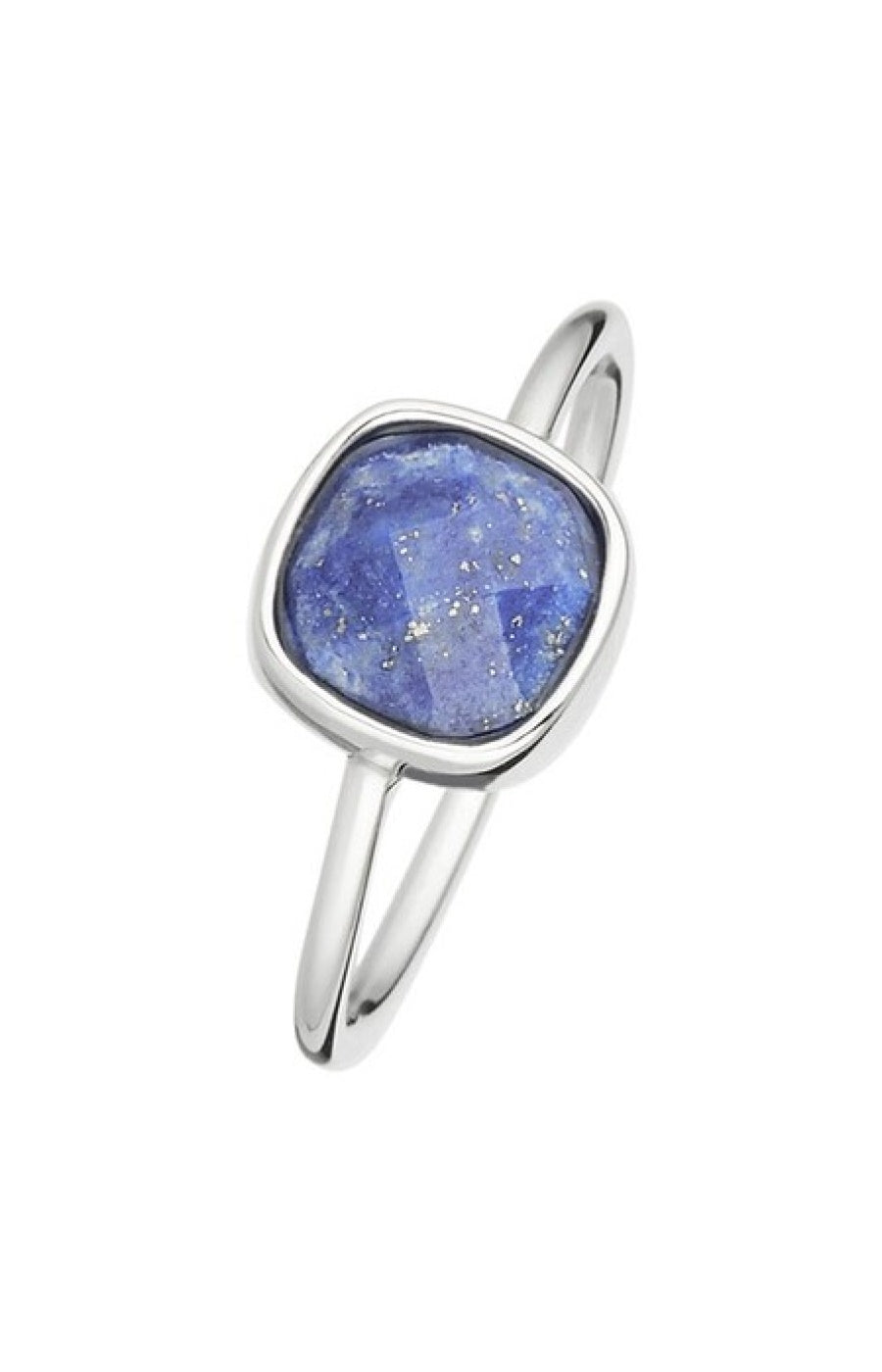 Bague Ella - Laiton & lapis lazuli