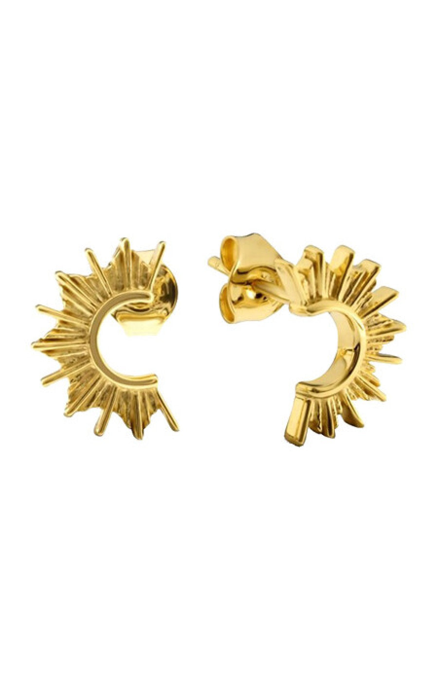 Boucles d'oreilles Françoise - Laiton doré à l'or fin 18k
