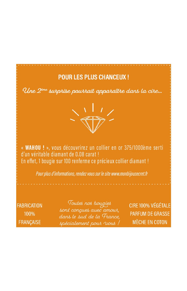 Bougie parfumée - Fleur d'oranger - Bracelet laiton argenté - 40h