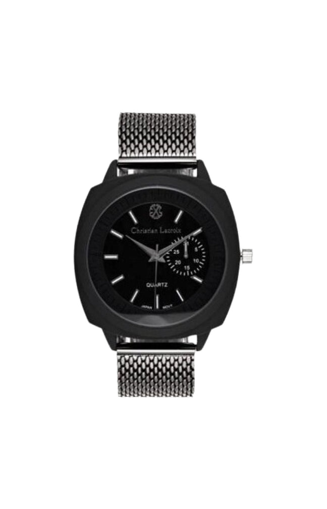 Montre - Acier inoxydable noir - Homme