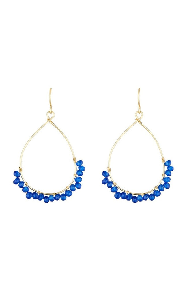 Boucles d'oreilles Claudia - Laiton doré & jade