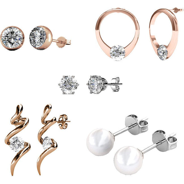 Calendrier de l'Avent - Miss Noël - laiton plaqué rhodium argenté & laiton plaqué or rose 18 k
