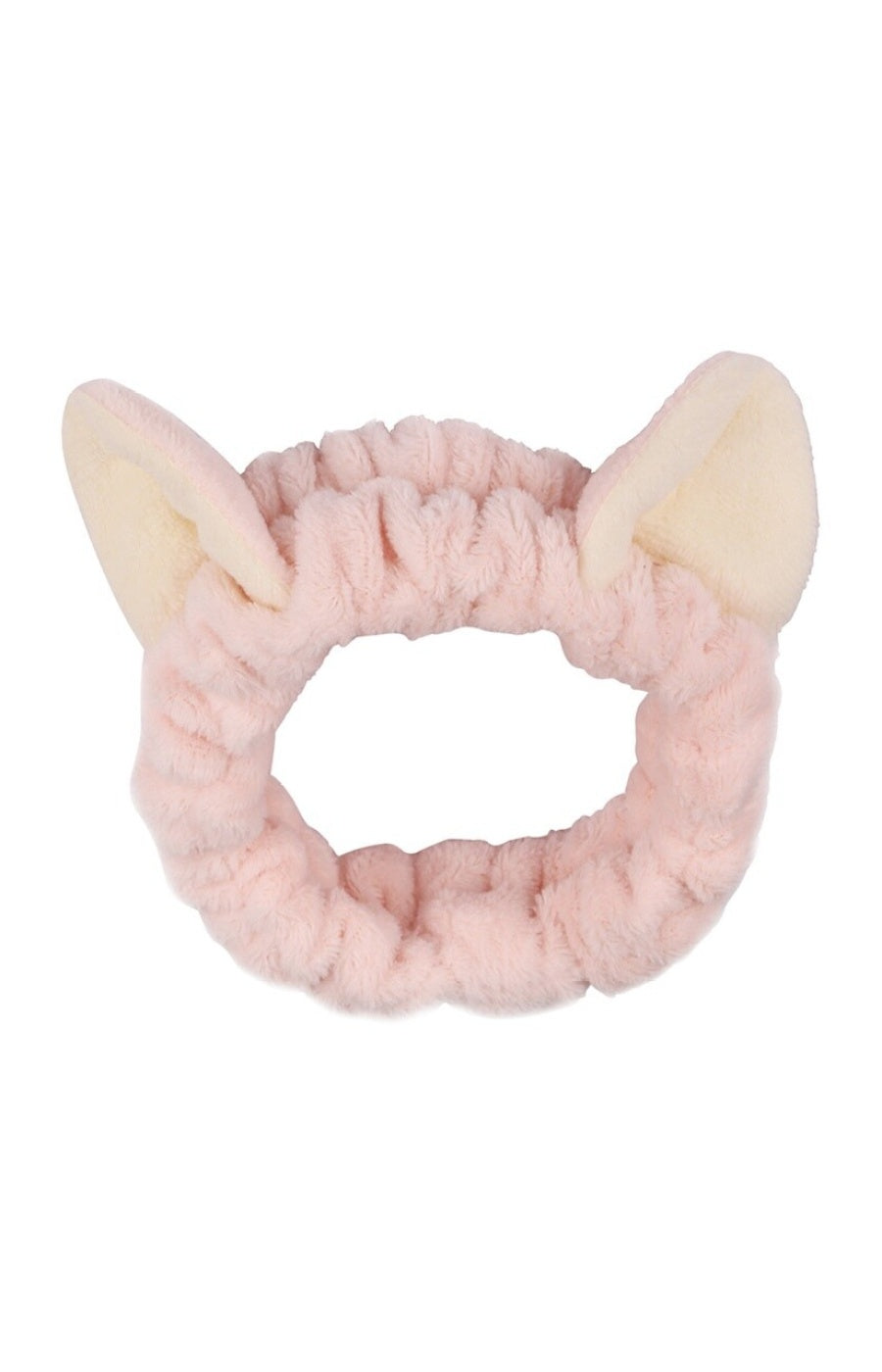 Bandeau de soins visage - Oreilles de chat - Rose
