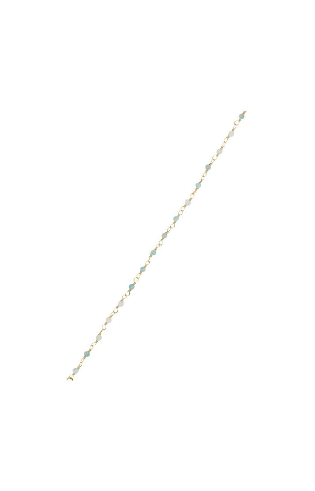 Bracelet Elisa - Laiton doré & amazonite verte