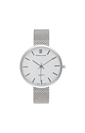 Montre - Acier inoxydable argenté - Homme