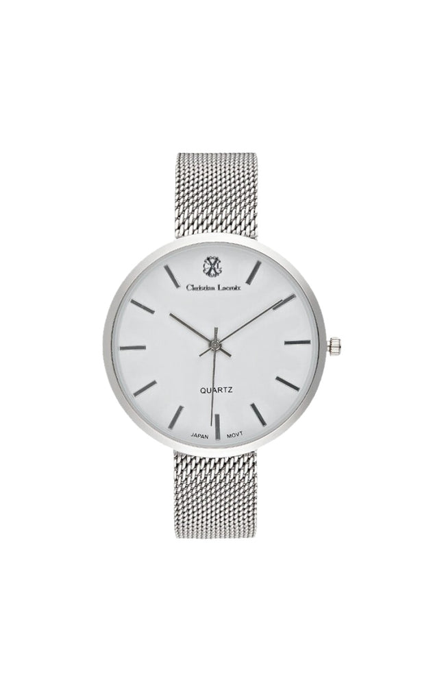 Montre - Acier inoxydable argenté - Homme