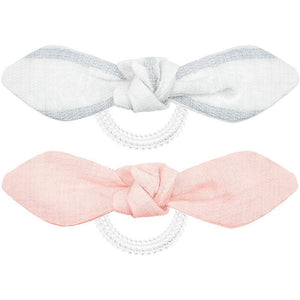 Lot de 2 élastiques invisibles nœuds - Nordic Breeze - Bowtique