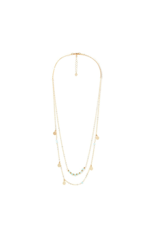 Collier - Laiton doré & jade