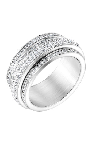 Bague - Cristaux - Argenté