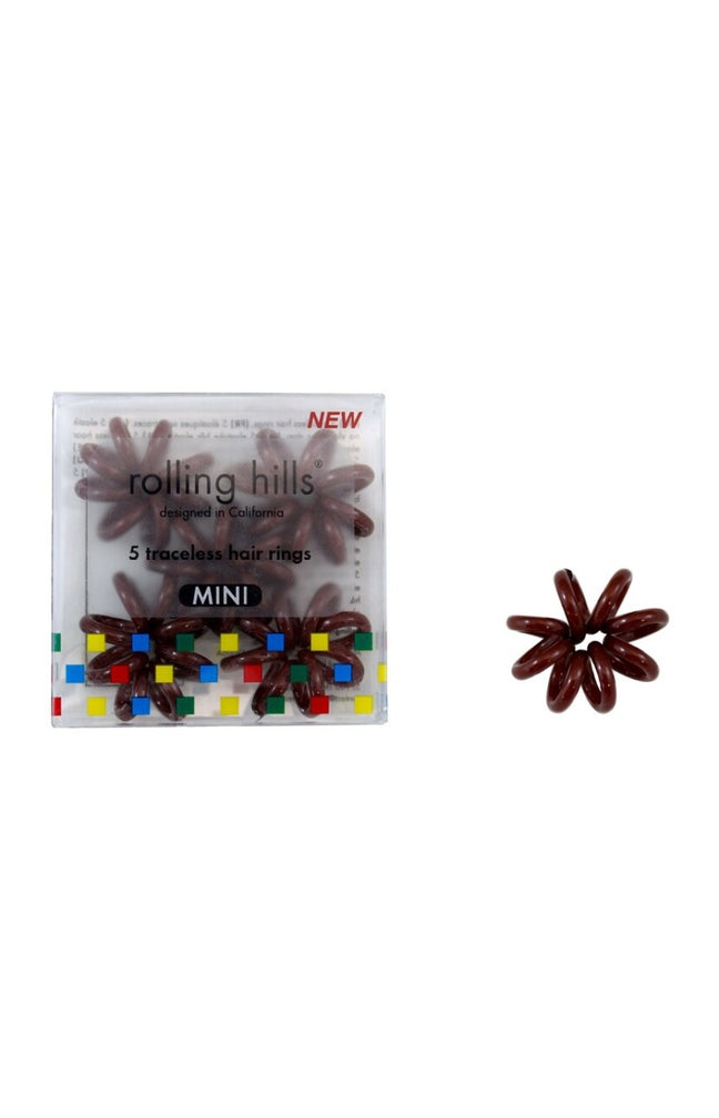 Lot élastiques invisibles mini - Marron - 5 pièces