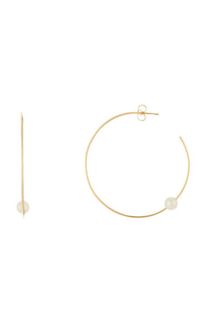 Boucles d'oreilles Val - Laiton doré & perles