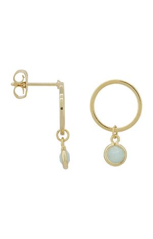 Boucles d'oreilles Maud - Amazonite verte