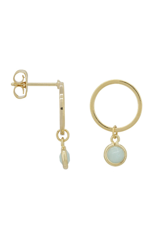 Boucles d'oreilles Maud - Amazonite verte