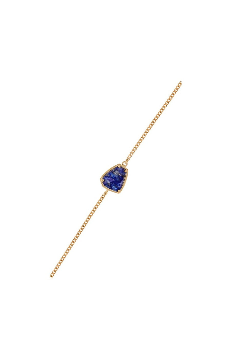 Bracelet Frida - Laiton doré & lapis bleue
