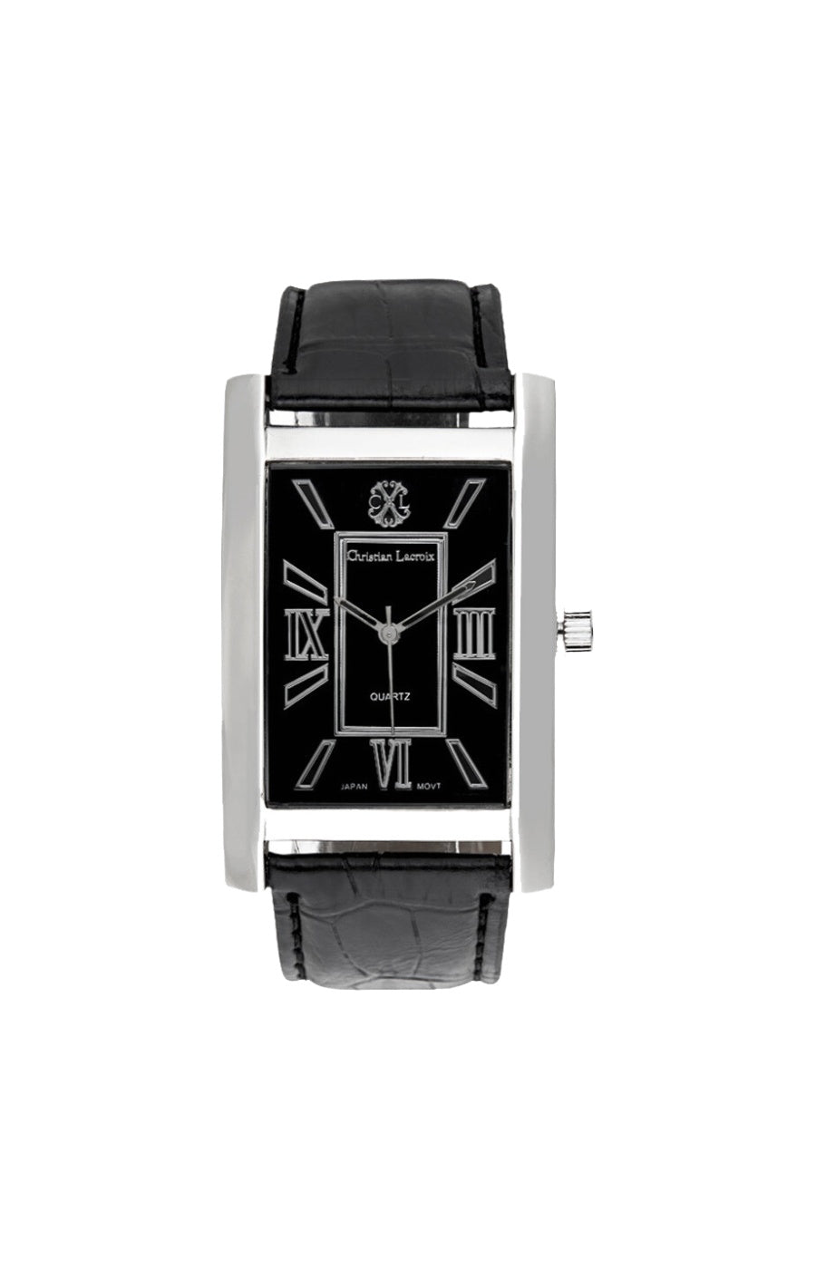 Montre - Polyuréthane noir & acier inoxydable argenté - Homme