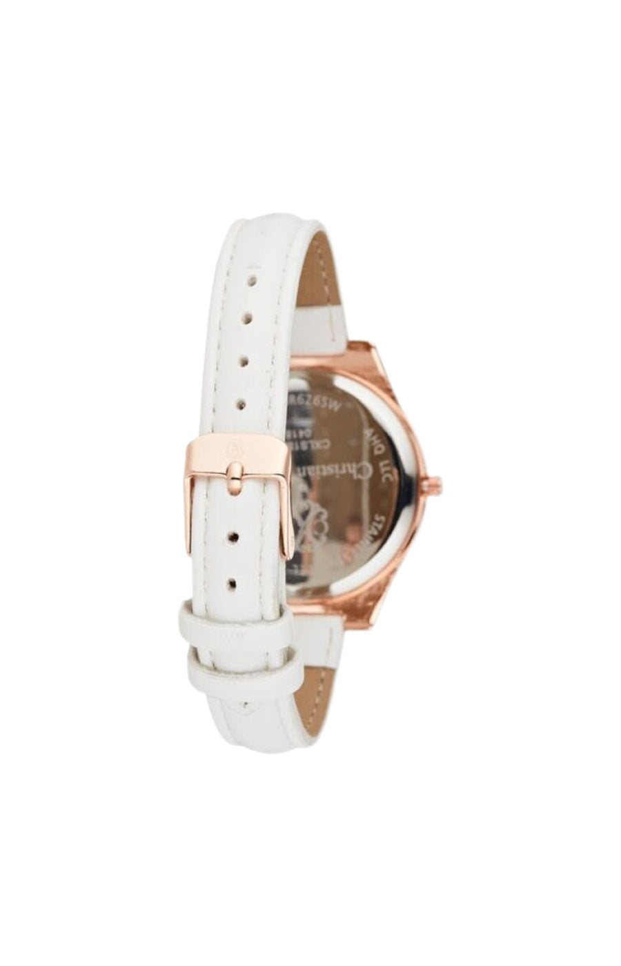 Montre - Polyuréthane blanc & acier inoxydable rosegold