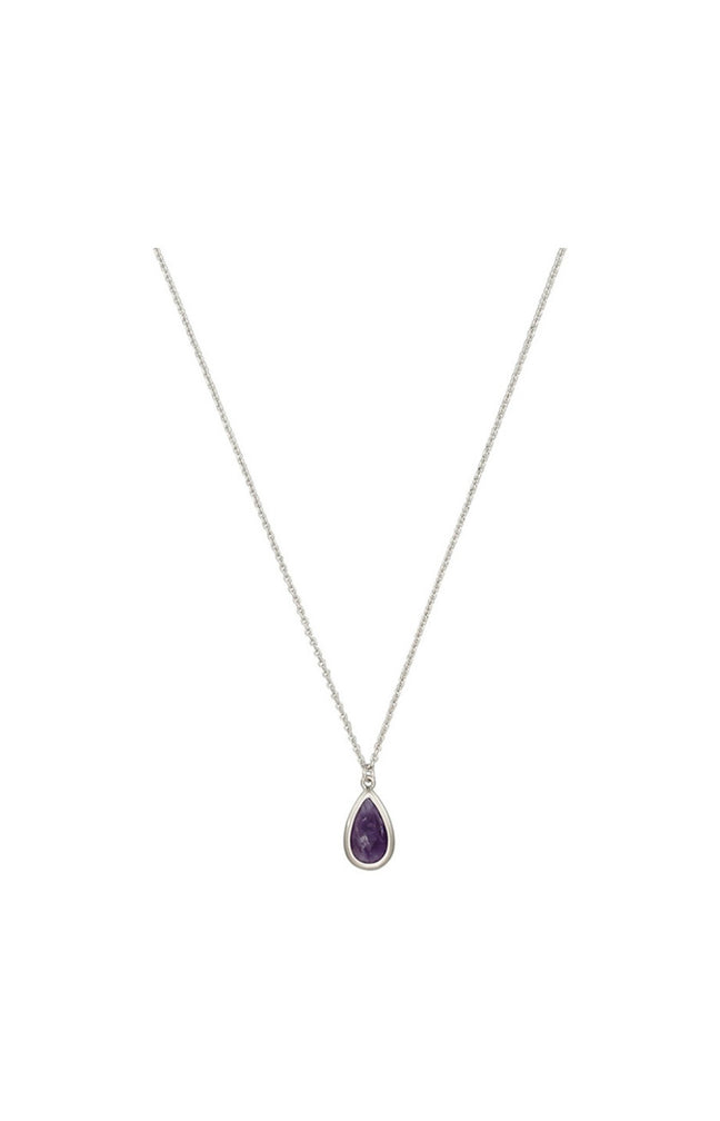 Collier Lora - Laiton & améthyste
