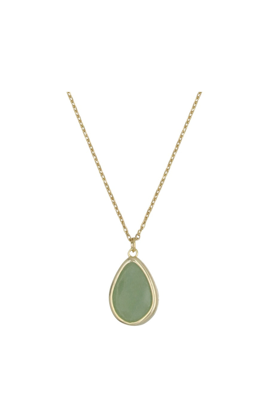 Collier Louane - Laiton doré & aventurine